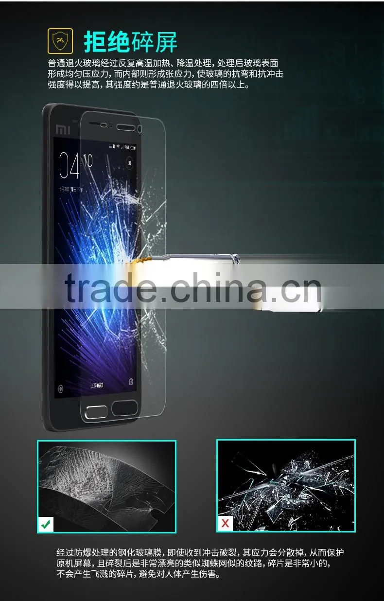 Rock Anti Scratch Clear 2.5D 0.3MM 9H Tempered Glass Screen Protector for Xiaomi 5 MT-5600
