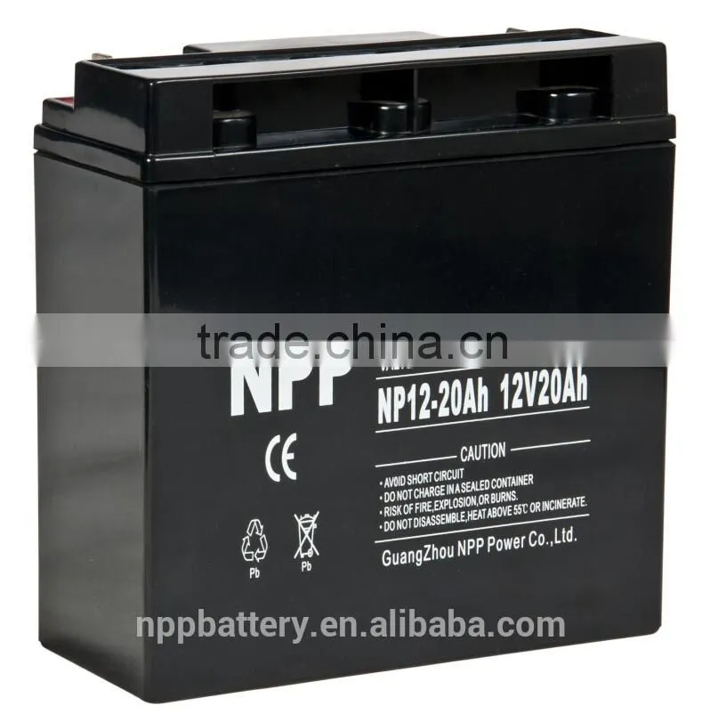 12V20AH lead acid ups mf scooter battery