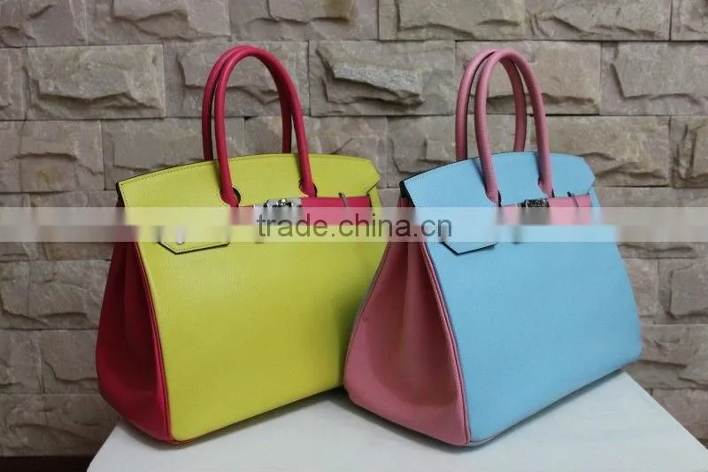 Ladies Wholesale Handbag European Style Genuine Leather Handbag