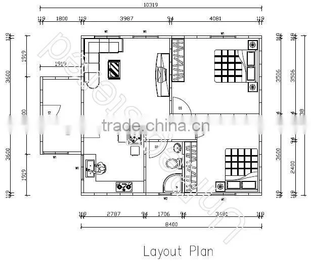 2016 Magic heat insulated prefab house