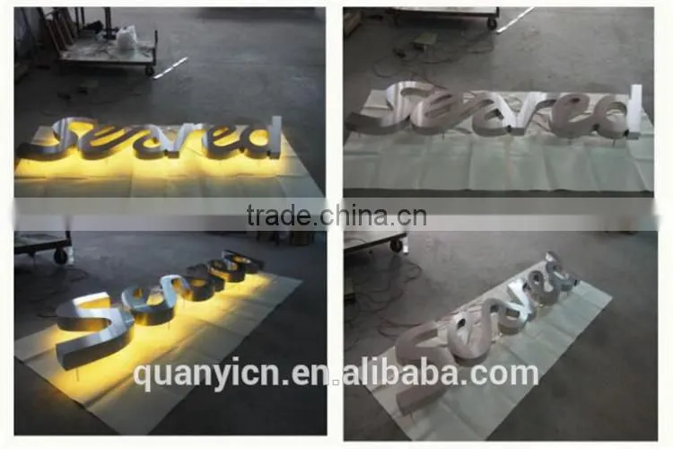 best quality usage backlit letters shop sign