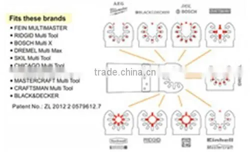 8pcs Oscillating multi cutting tool blades Sets