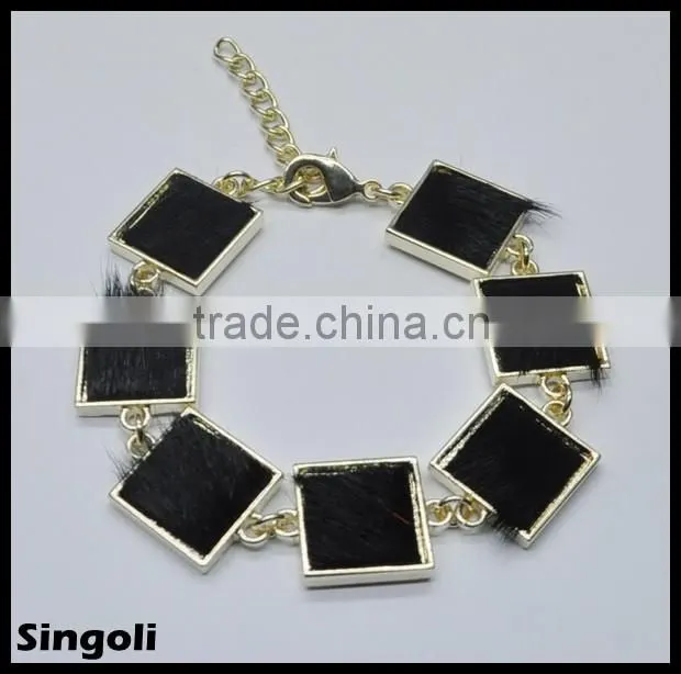 Blue IBIZA Rock Volcanic rock silver chain Lobster clasp 2014 wholesale alili express fashion bracelet jewelry