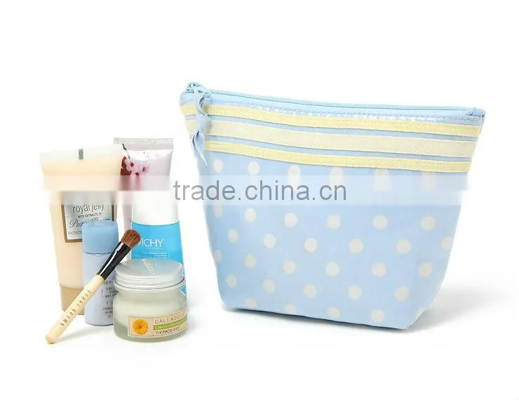 Nice Quality pink color with Glossy PVC Cosmetic Bag