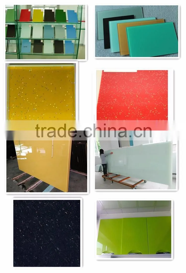 red white black office and coffee table tempered paint glass