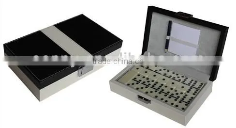 Hot sell leather indoor games domino