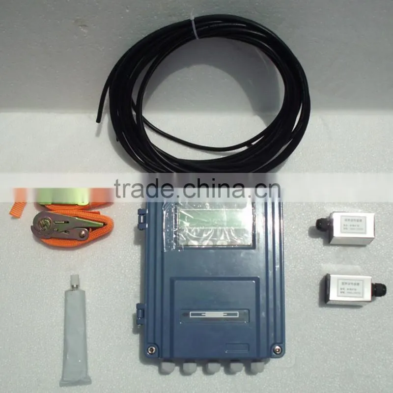Wall fixed low cost ultrasonic flow meters