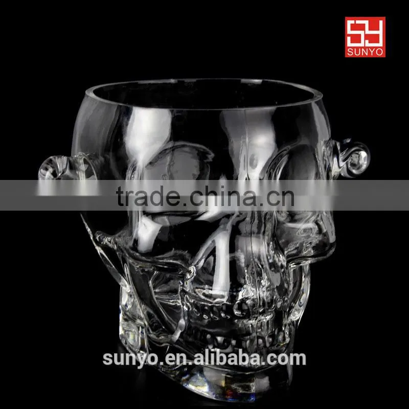 Wholesale Exquisite Skull Vodka Ice bucket with Ears