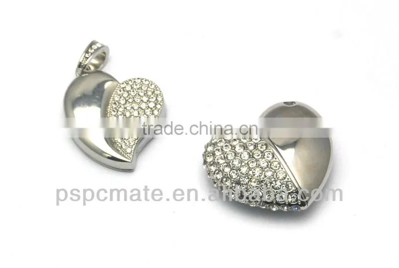 Crystal Heart Usb Flash Drive for Promotion Gift