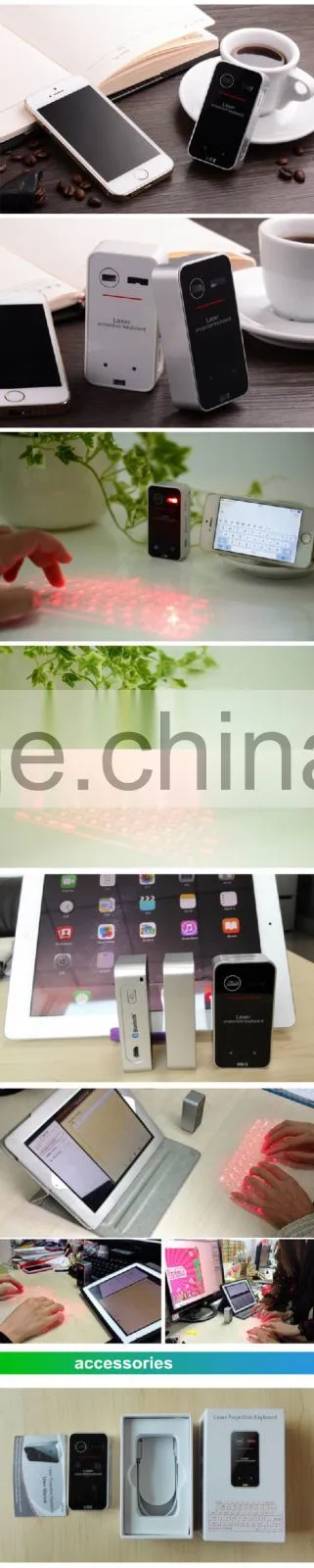 Portable Mini Wireless Bluetooth Virtual Laser Keyboard Para Jogos Teclado For Ipad/Iphone Computer Tablet Projection Keyboard