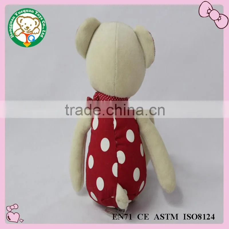 Plush material T-shirt custom stuffed bear animal toys