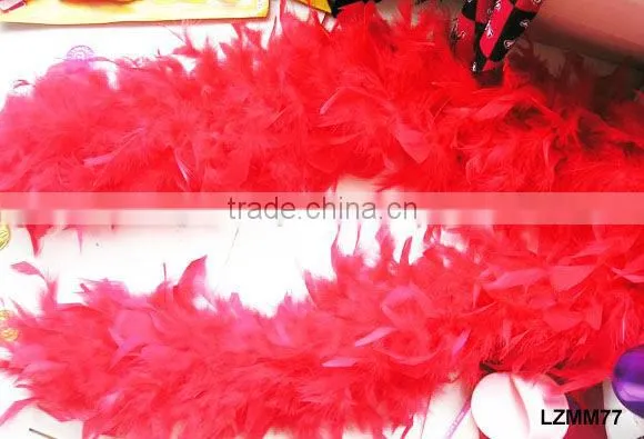 Fluffy turkey feather chandelle boa LZYJ02