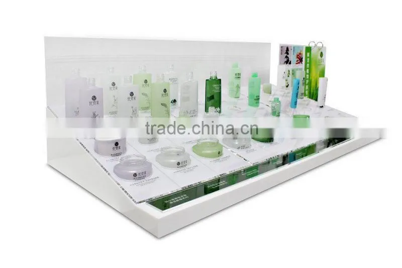 Elegant plexiglass cosmetic lipstick stand acrylic cosmetic display