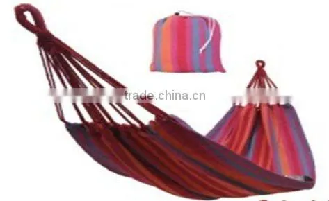 Striped Canvas Single Hammock