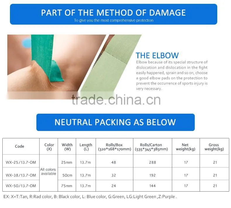 Wholesale Strapping Athletic Rayon Taping Tape Tears Rigid Cotton Sport Bandage Tape