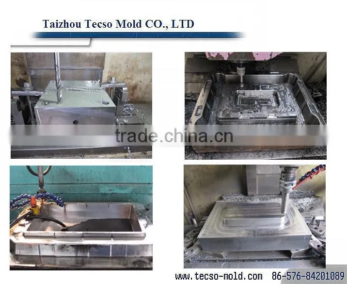 OEM red water bucket plastic injection mould factory