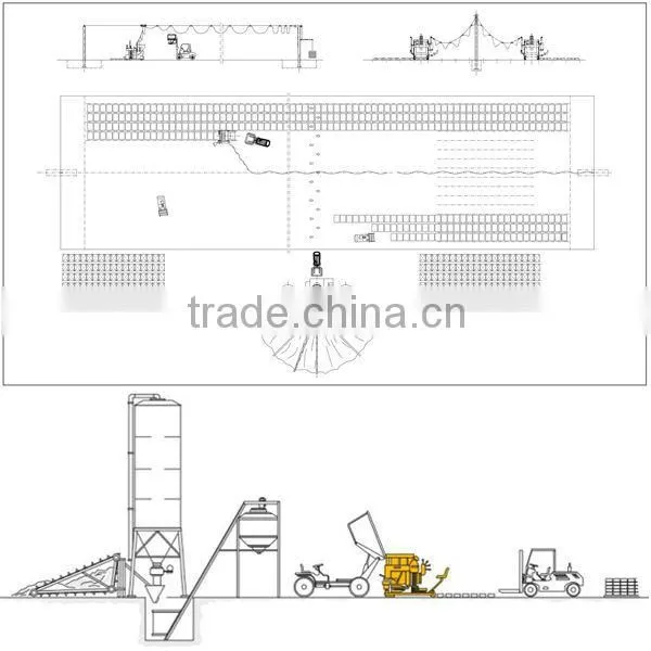 WT6-30 cellular lightweight concrete block machine