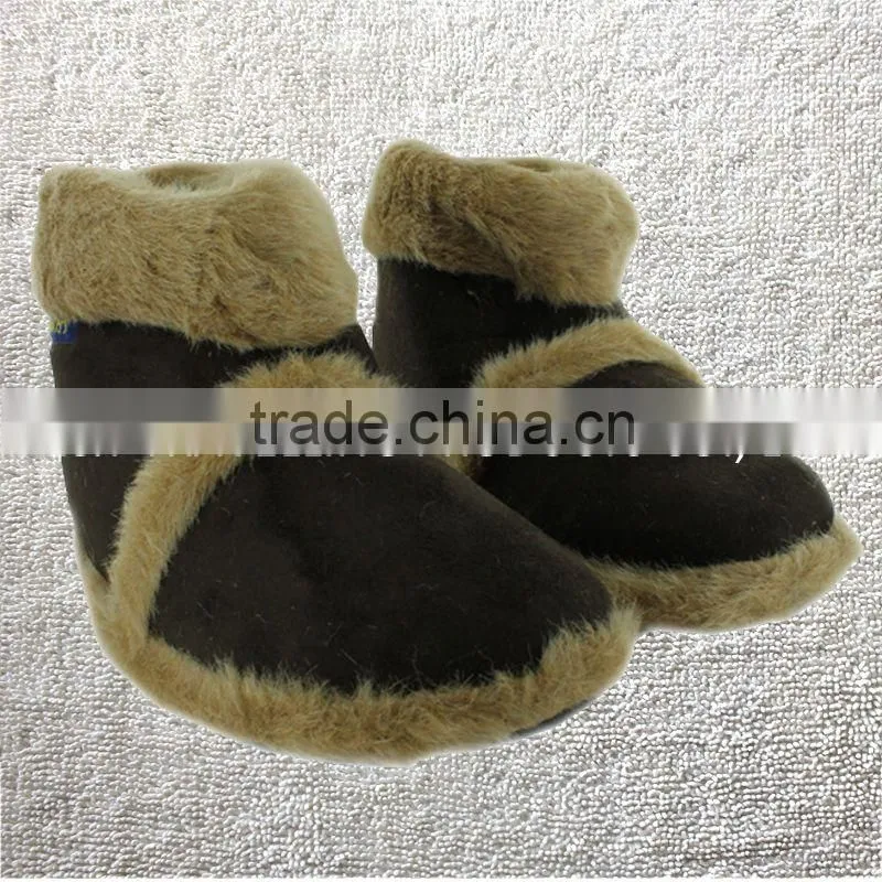 New Mens Microsuede Snugg Furry Slippers mens Ankle Boots