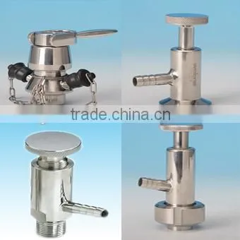 High quality low price 2" ss304 clamped sample valve sanitary sample valve