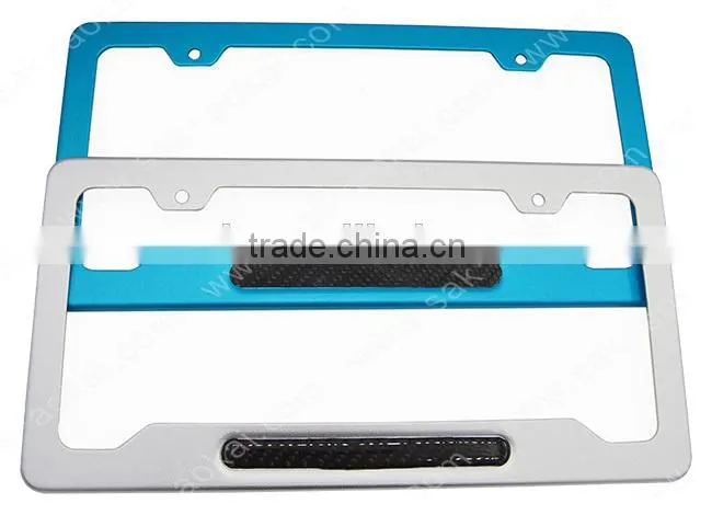 Real carbon fiber car plate frame US standard license