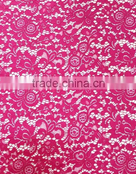 Wholesale High Quality Polyester Strand Lace Fabric T8012
