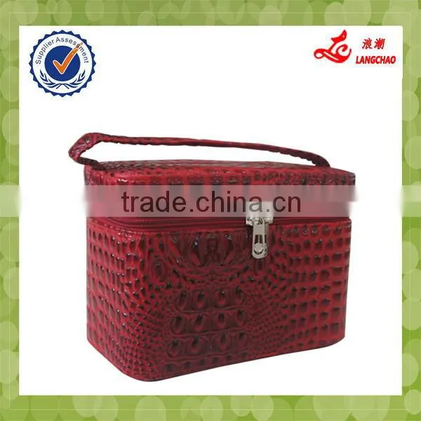 Wholesale Classical Promotional Fashion Case Make Up PU Cosmetic Bag
