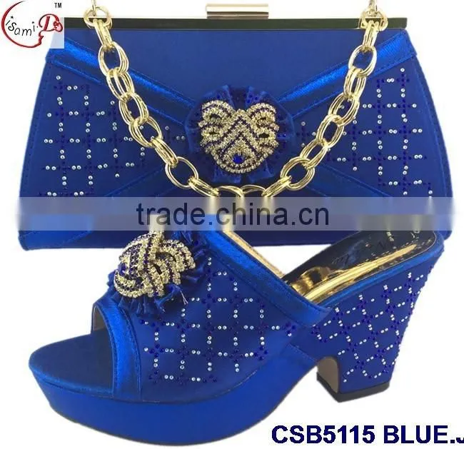 CSB5115 Newest design 2016 top fashion woman hot selling shoes with matching bags factory price shoes whole sale price