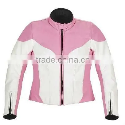 Ladies Leather Motorbike Jacket