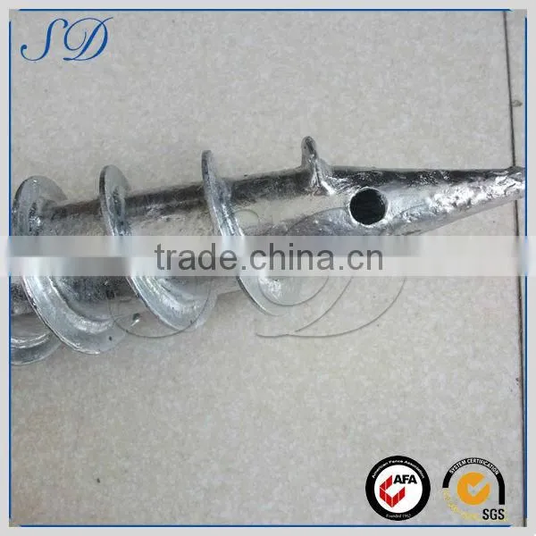 alibaba china solar ground screw with flange plate
