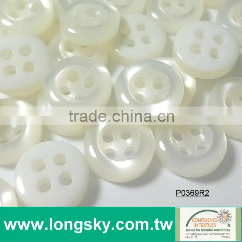 (#P07CR1-20L) 15mm fashion dyeable wholesale decorative 4 hole round sew garment button