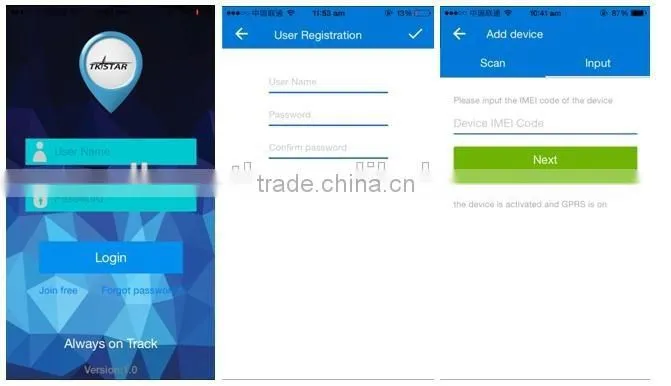 Gps tracking system/small gsm gps tracker/with Android,iOS App free T102-2
