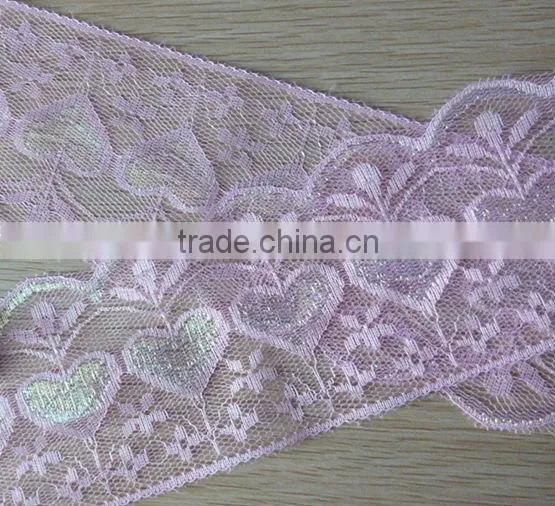 Polyester lace neck trim 8cm lace trim