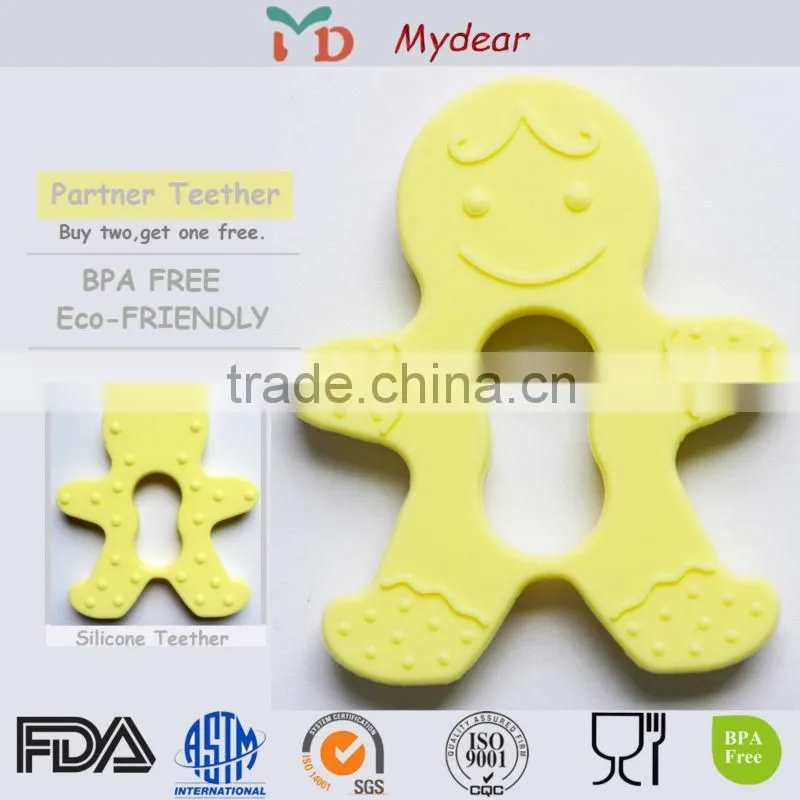 Fashion high quality silicone custom color holders pacifiers clips