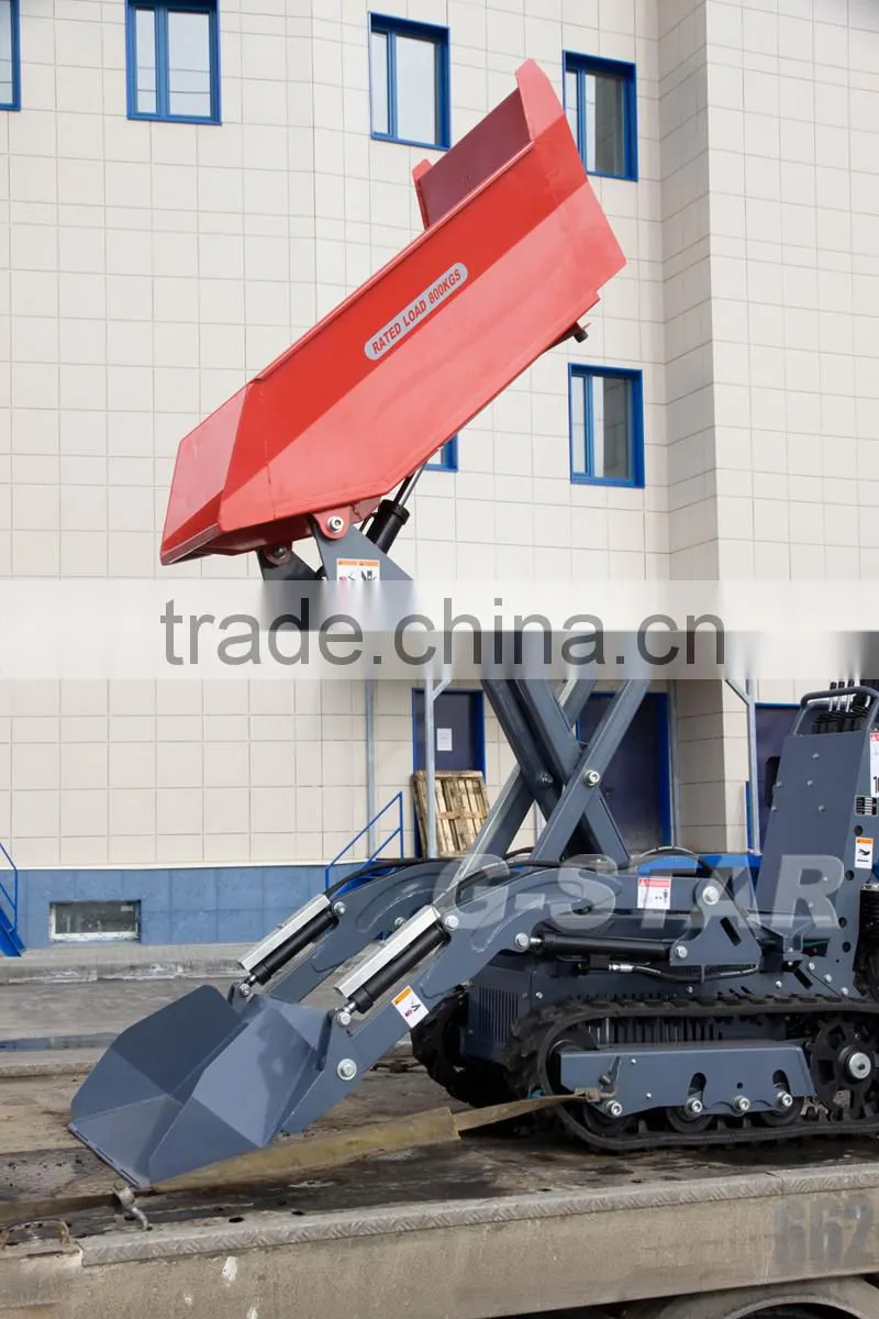 BY800 mini track dumper for sales hydraulic mini dumper
