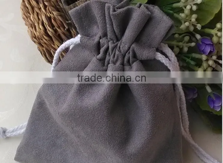 2014 good quality suede jewelry pouch