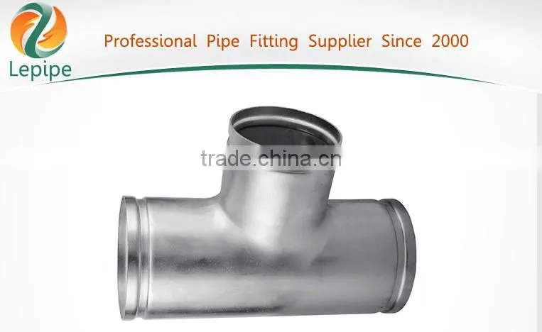 Stainless Steel Pipe Tee Fitting for SS Pipe Connection