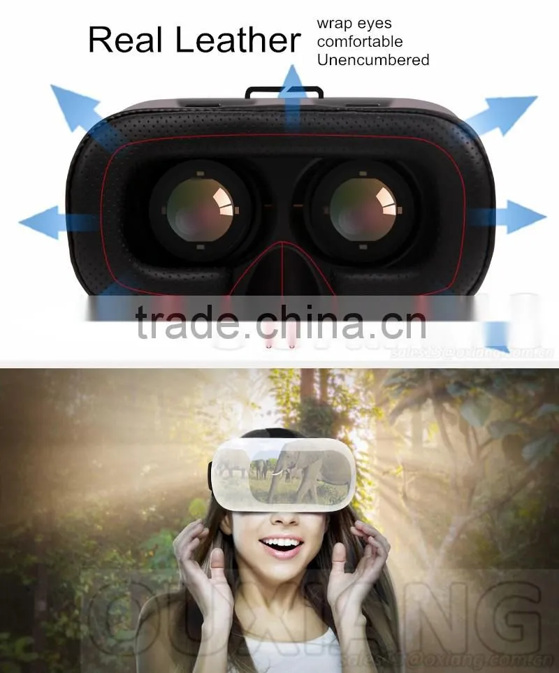 2016 New Design 3D VR glasses virtual reality headset 3d VR BOX VR CASE