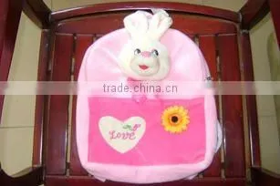 30cm promotional customzied stuffed pink plush poodle animal shape handbag toy with handgrip