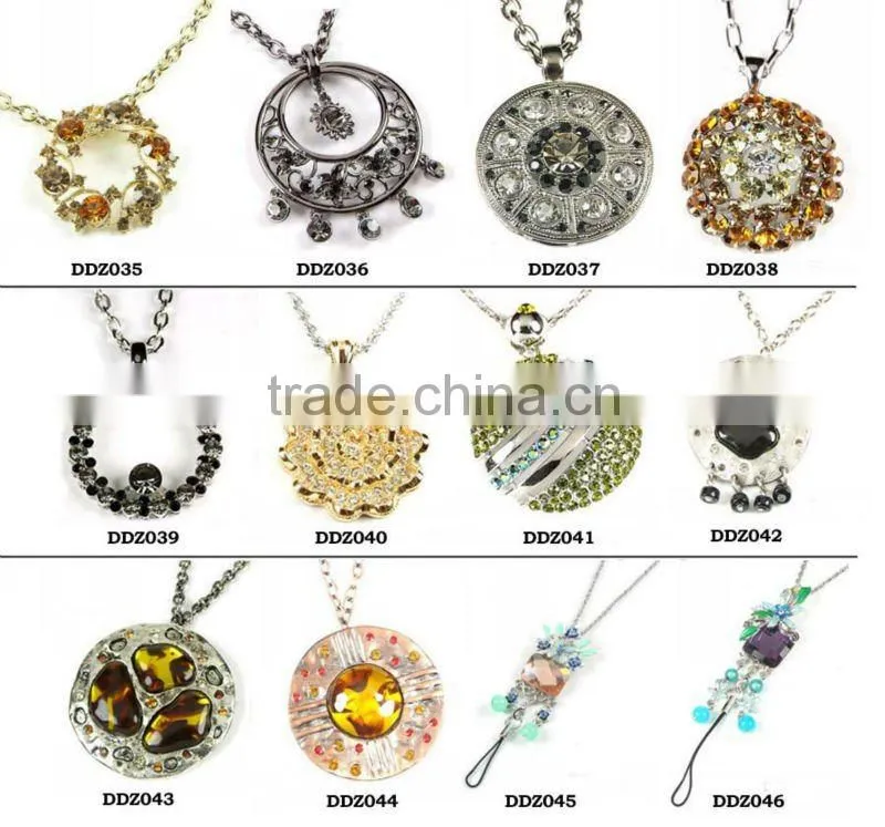 2012 Fashion Imitation Jewelry Blue Rhinestone Crystal Necklace,Rhinestone Necklace