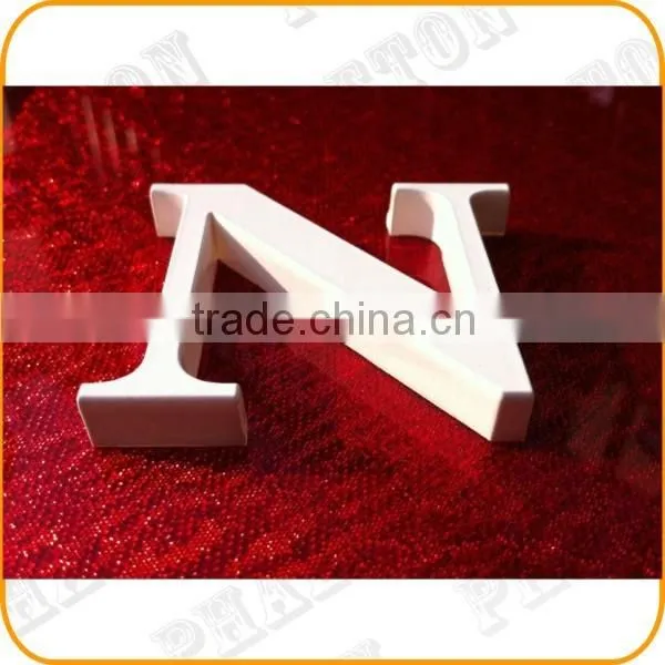 Painted white 304 stainless steel letter