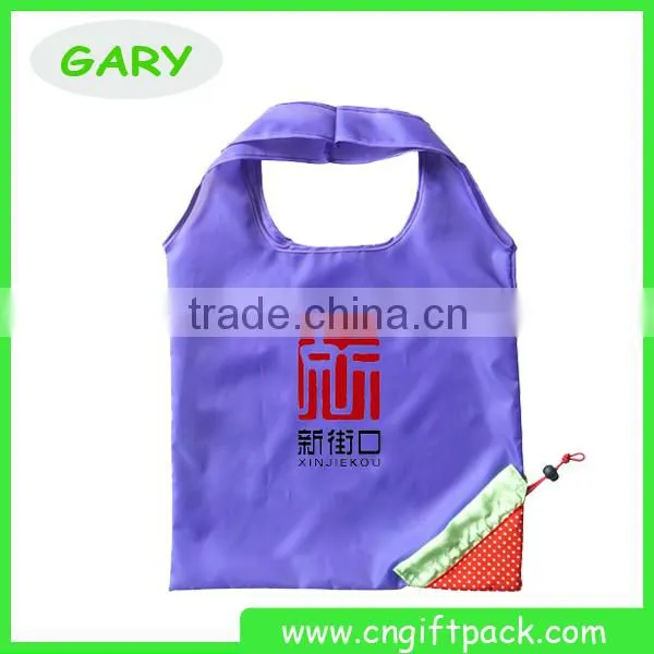 High quality polyester Bag yellow colour folding Polyester bag