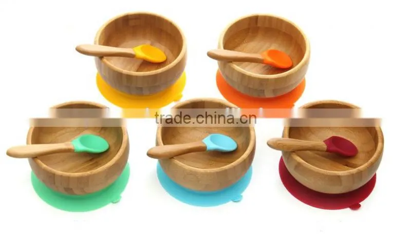 Bamboo Wooden slotted scoop scoop with holes