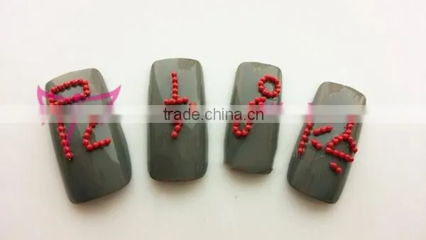 Easam 1.2mm 3D dia ball chain nail art decoration with different colors
