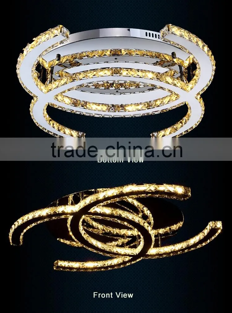 K9 Crystal Chandelier 220V Modern LED Crystal Ceiling Lamp