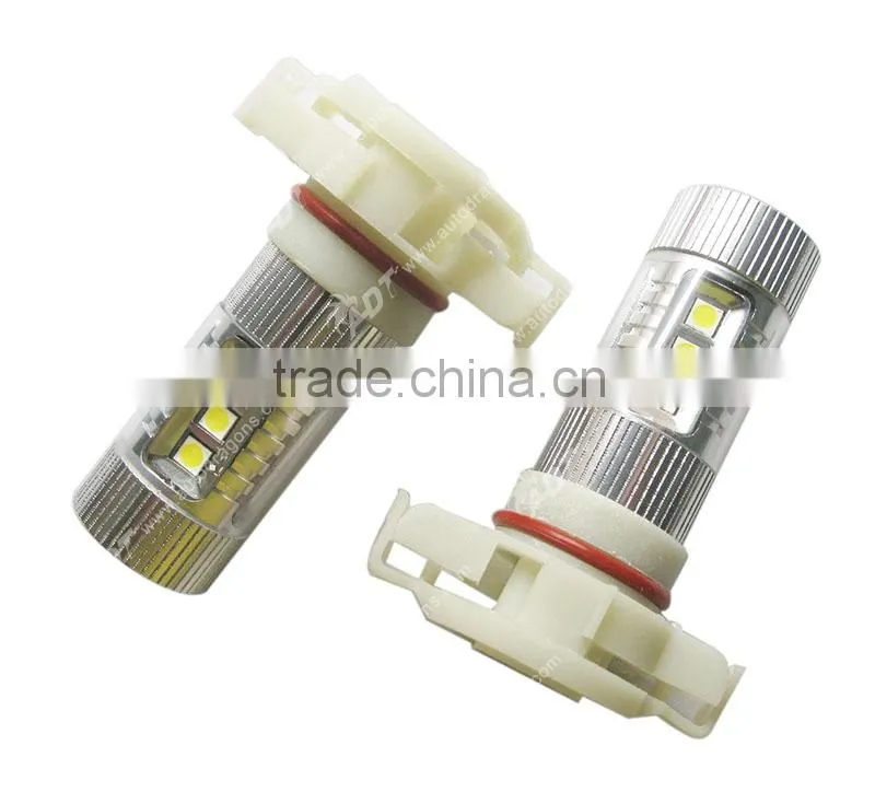 80W 1000 Lumen White bulbs, High Power LED 5202 Fog Driving Light Bulb H16 PS24W