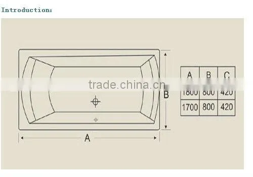 sanitary ware cast iron bathtubs