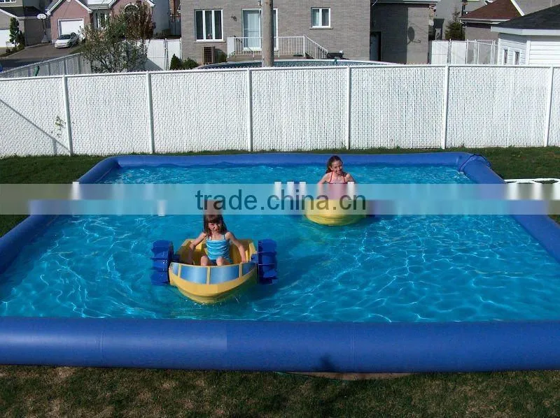 Customized floating inflatable boat swimming pool