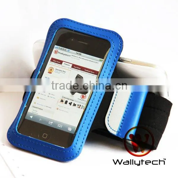Wallytech New Elastic Rubber Sports Running Armband Cover Case For iPhone 4S 4 4G 3G 3GS