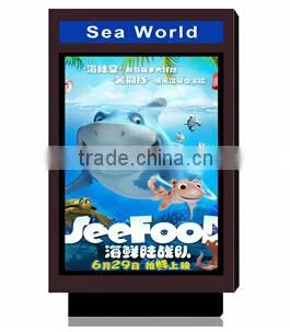 floor stand small outdoor led advertising board for bus station