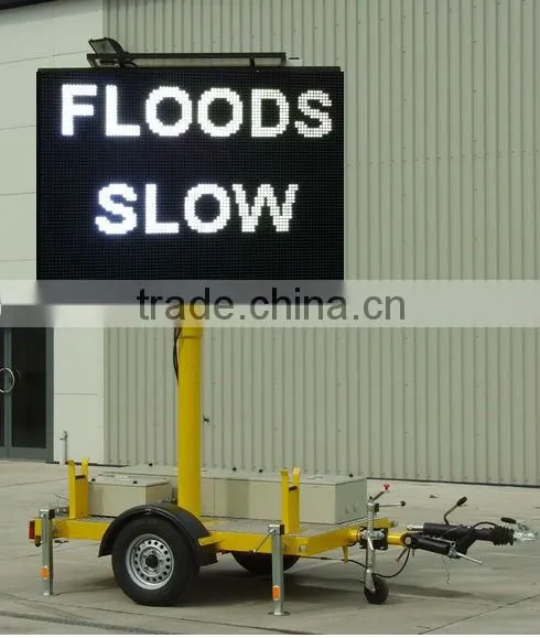 Australian standard solar traffic LED trailer signs VMS